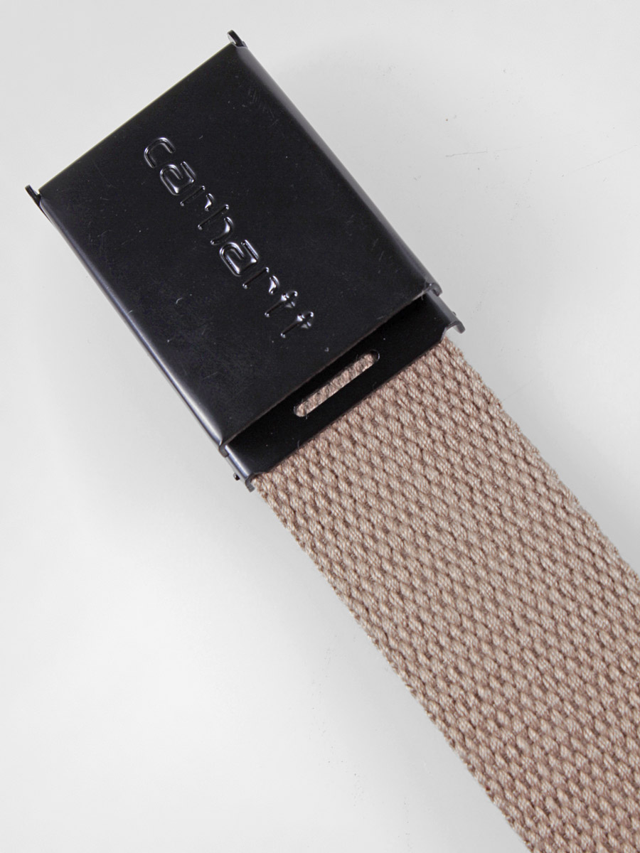 Pásek Carhartt  Clip Belt Chrome (black horn) 