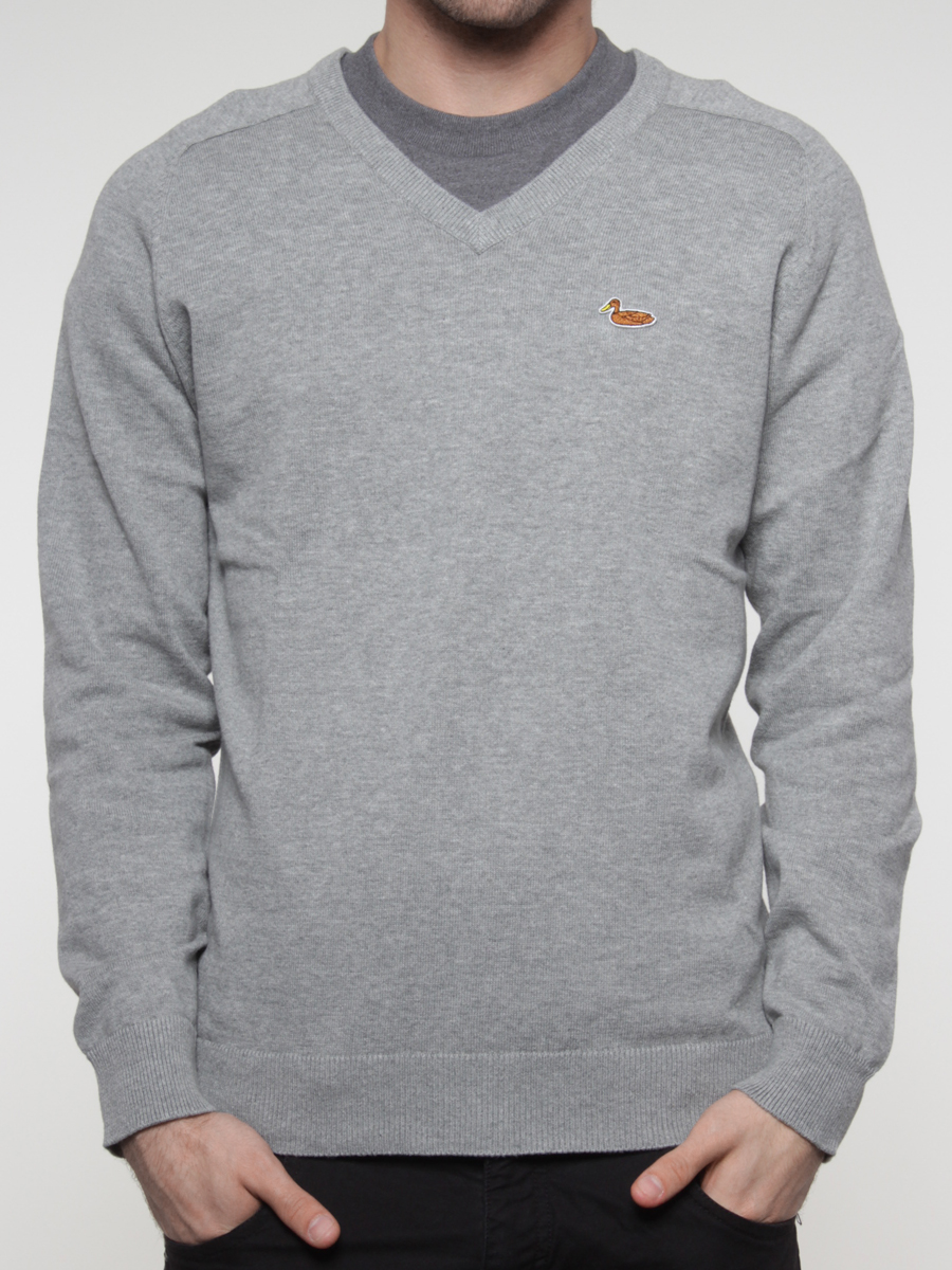 Svetr Carhartt  Duck V-Neck (grey heather)