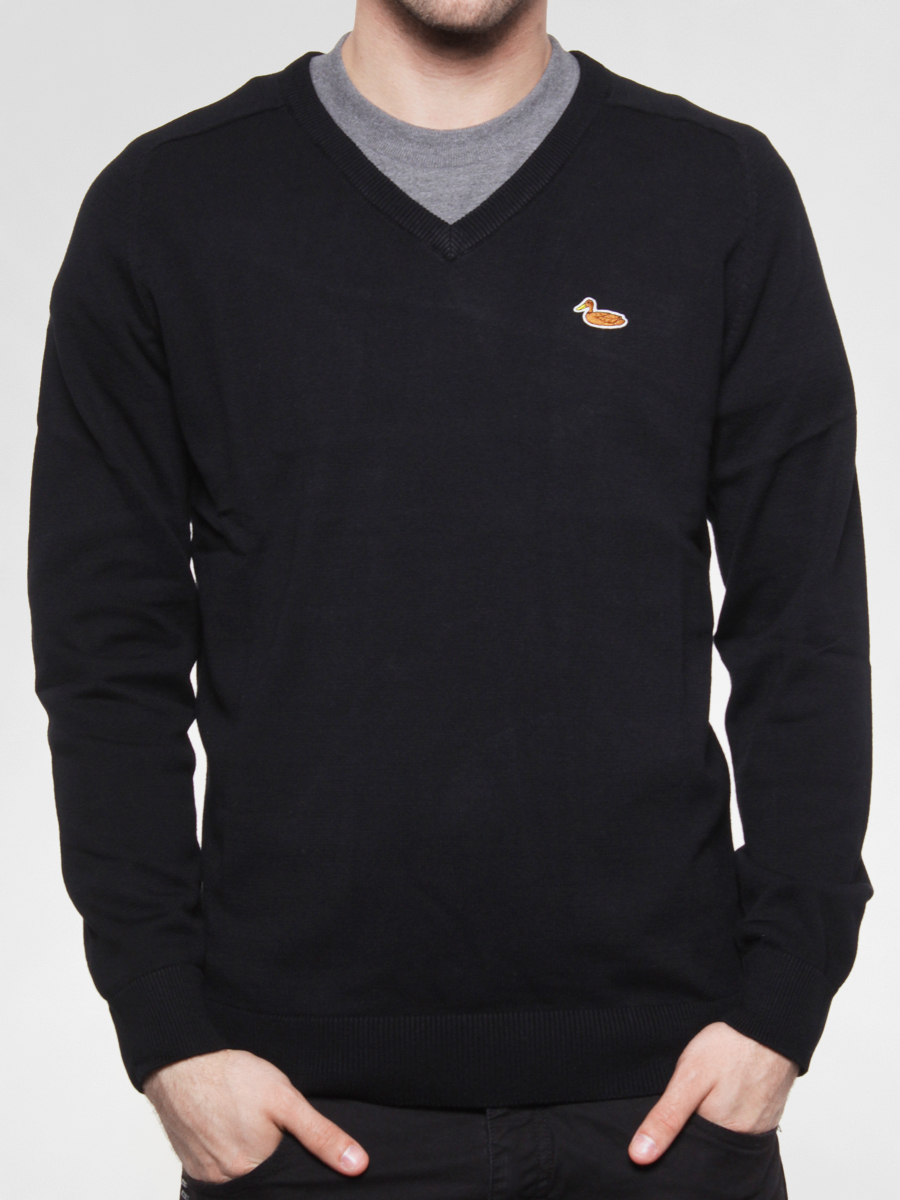 Svetr Carhartt  Duck V-Neck (black)