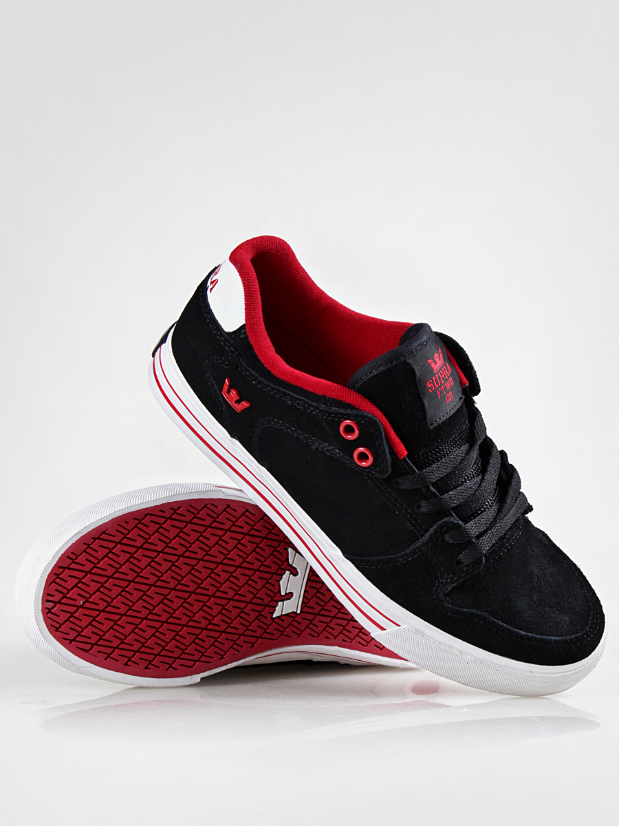 Boty Supra  Vaider Low (black suede/ formula one red) S36034
