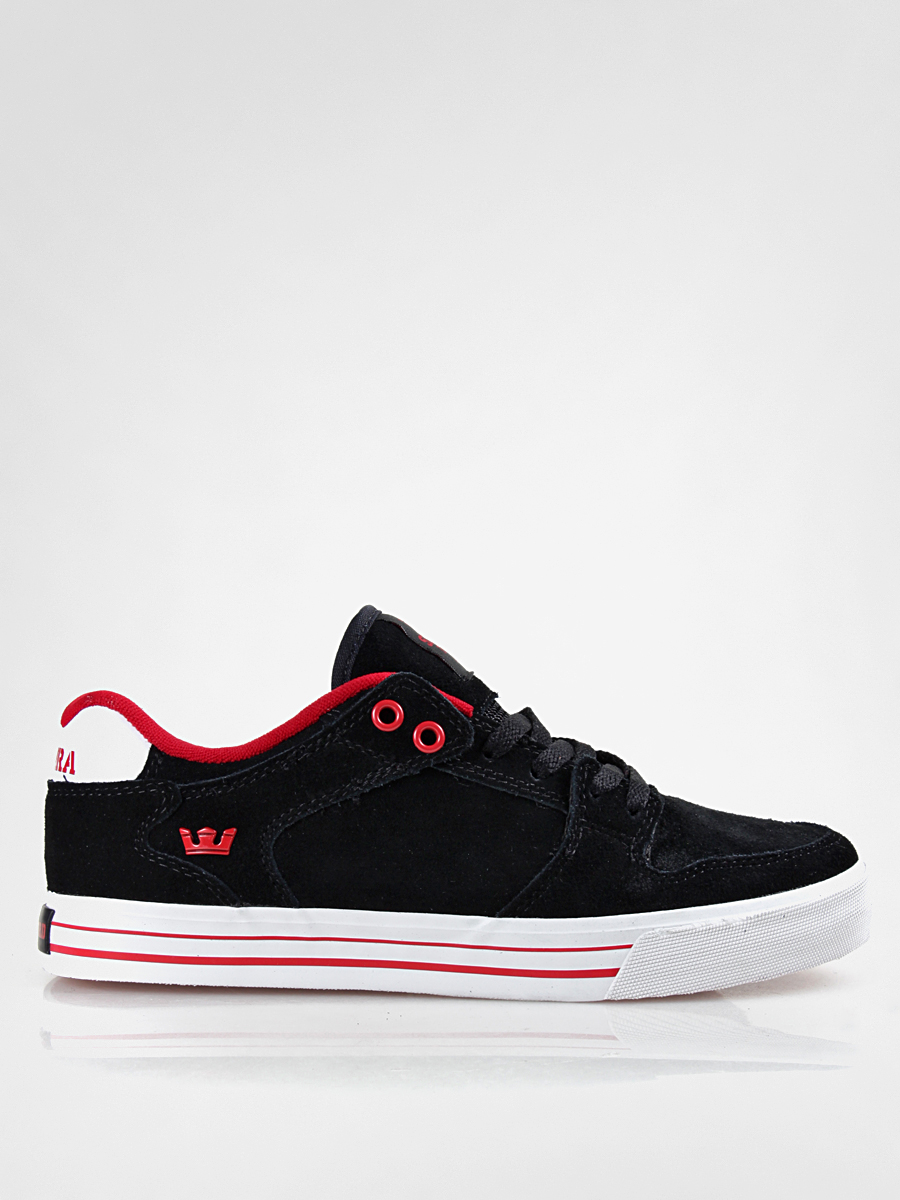 Boty Supra  Vaider Low (black suede/ formula one red) S36034