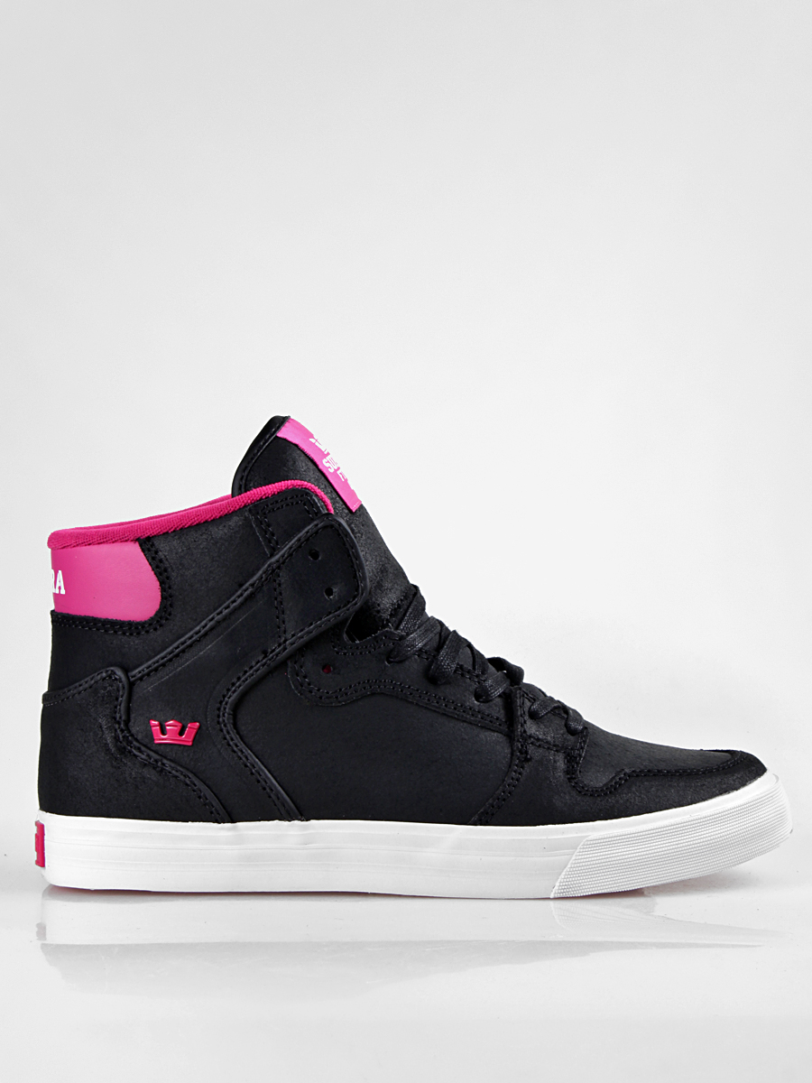 Boty Supra  Vaider (black suede/ magenta accents) S28075