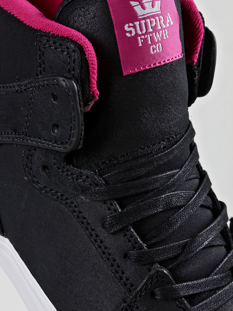 Boty Supra  Vaider (black suede/ magenta accents) S28075