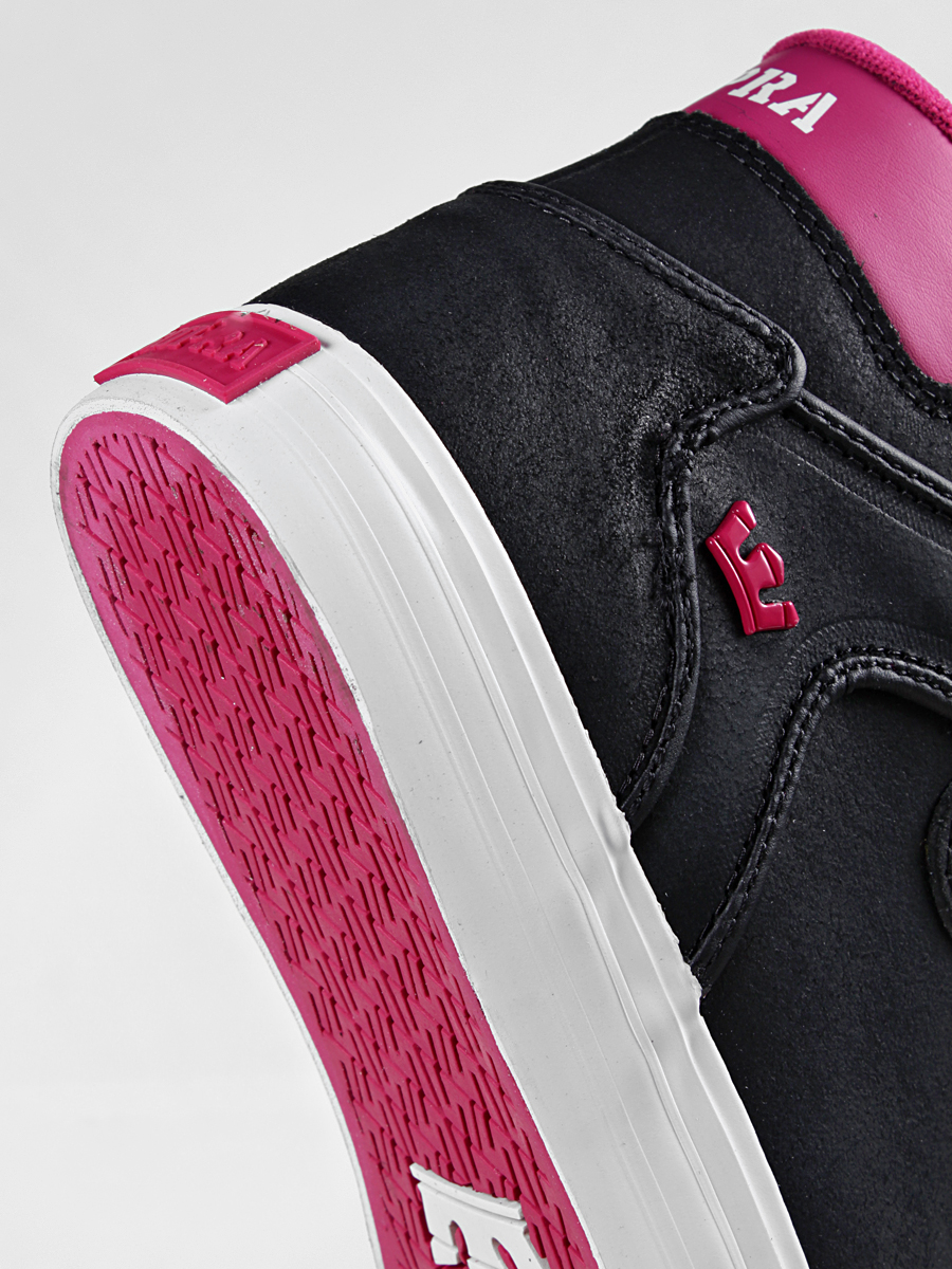 Boty Supra  Vaider (black suede/ magenta accents) S28075