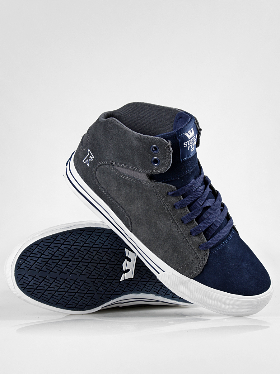 Boty Supra  Society Mid (grey blue suede) S46021