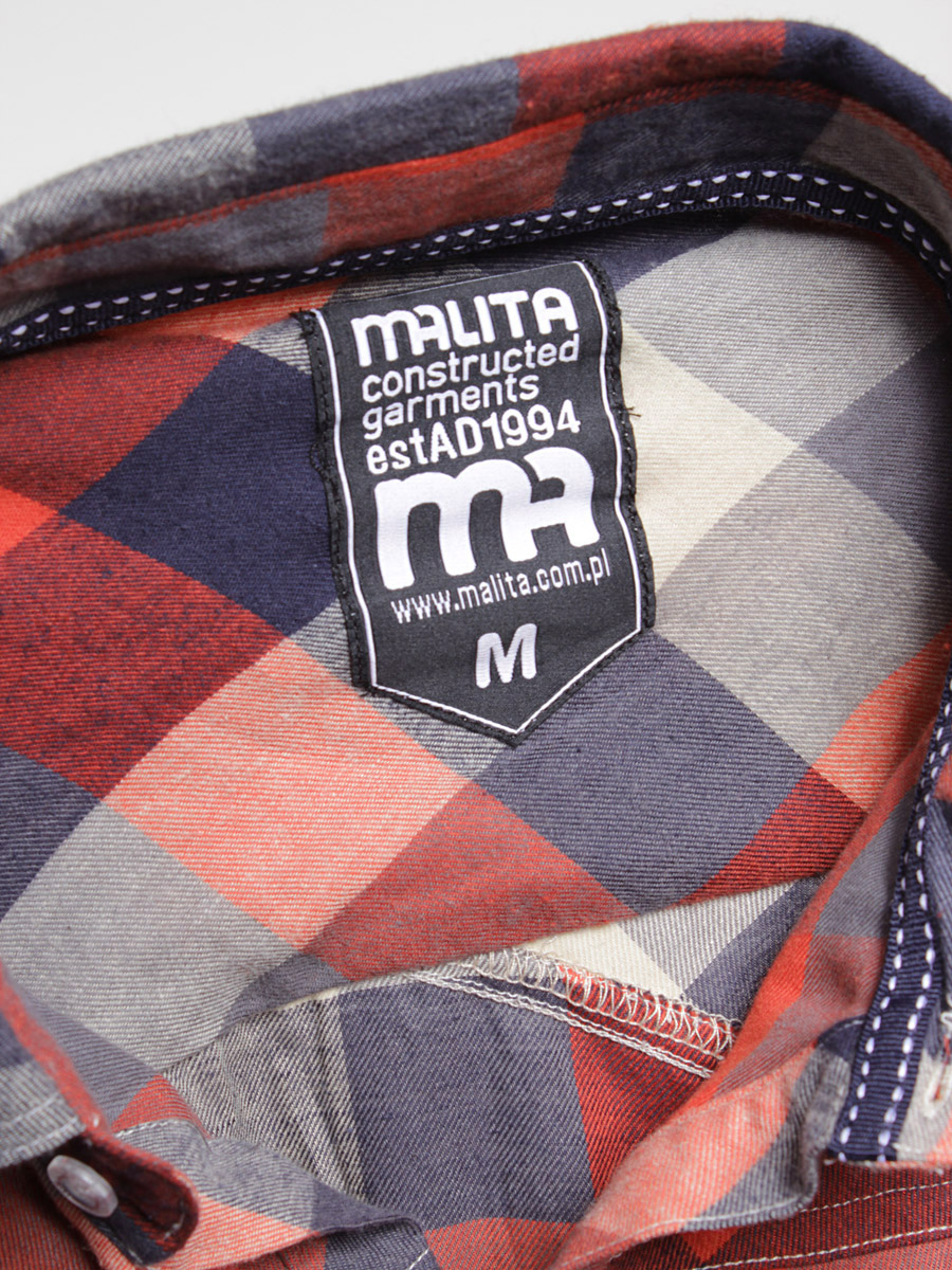 Košile Malita  Classic (orange/navy)