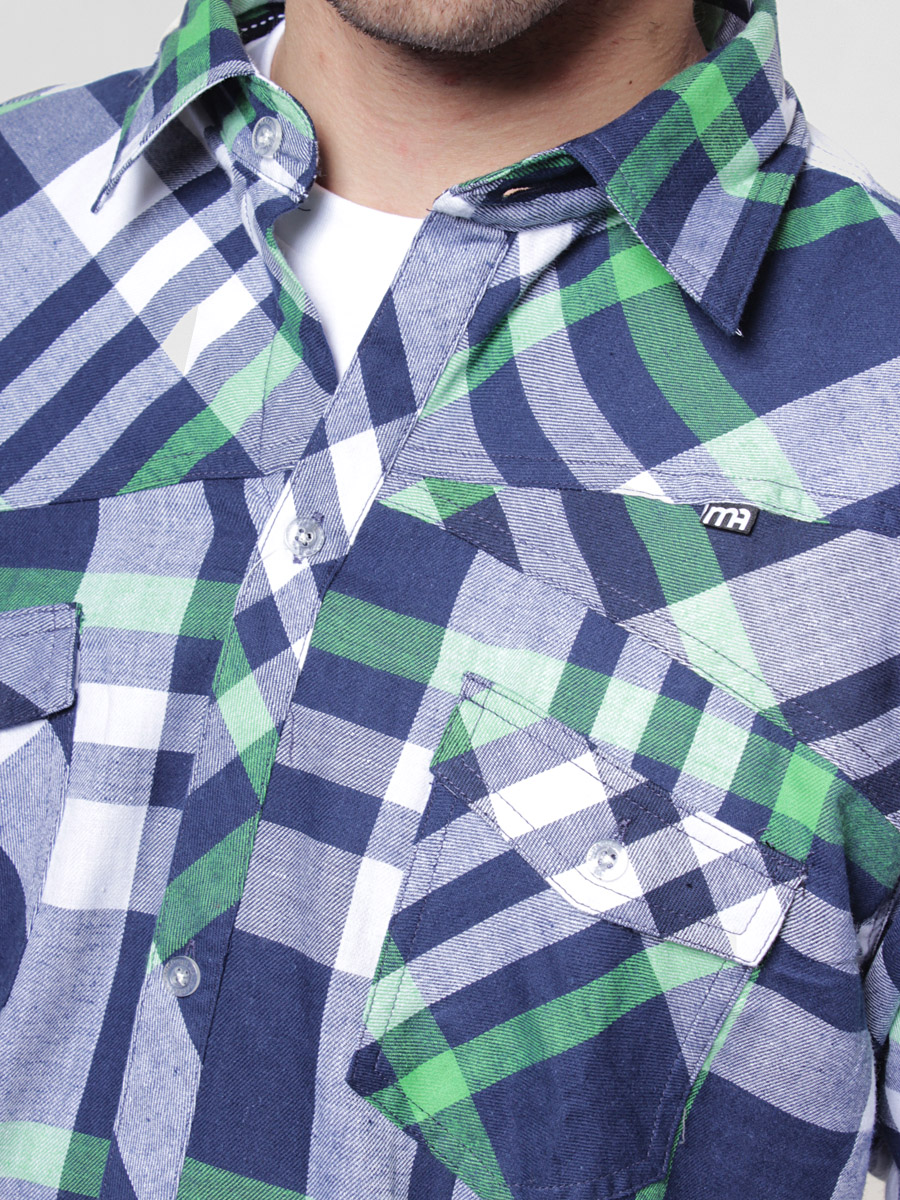 Košile Malita  Classic (navy/green)