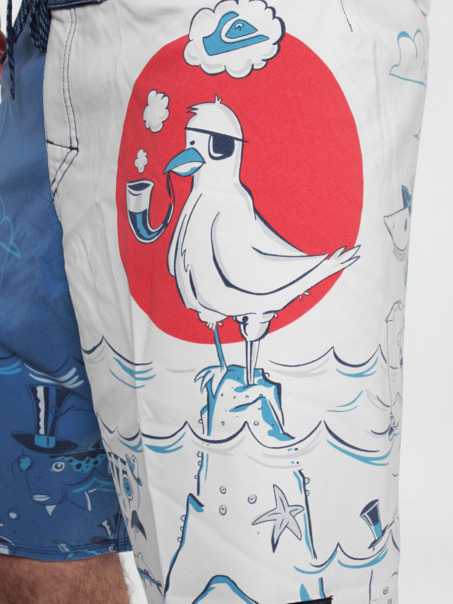 šortky Quiksilver  KMMBS494 (sky blue)