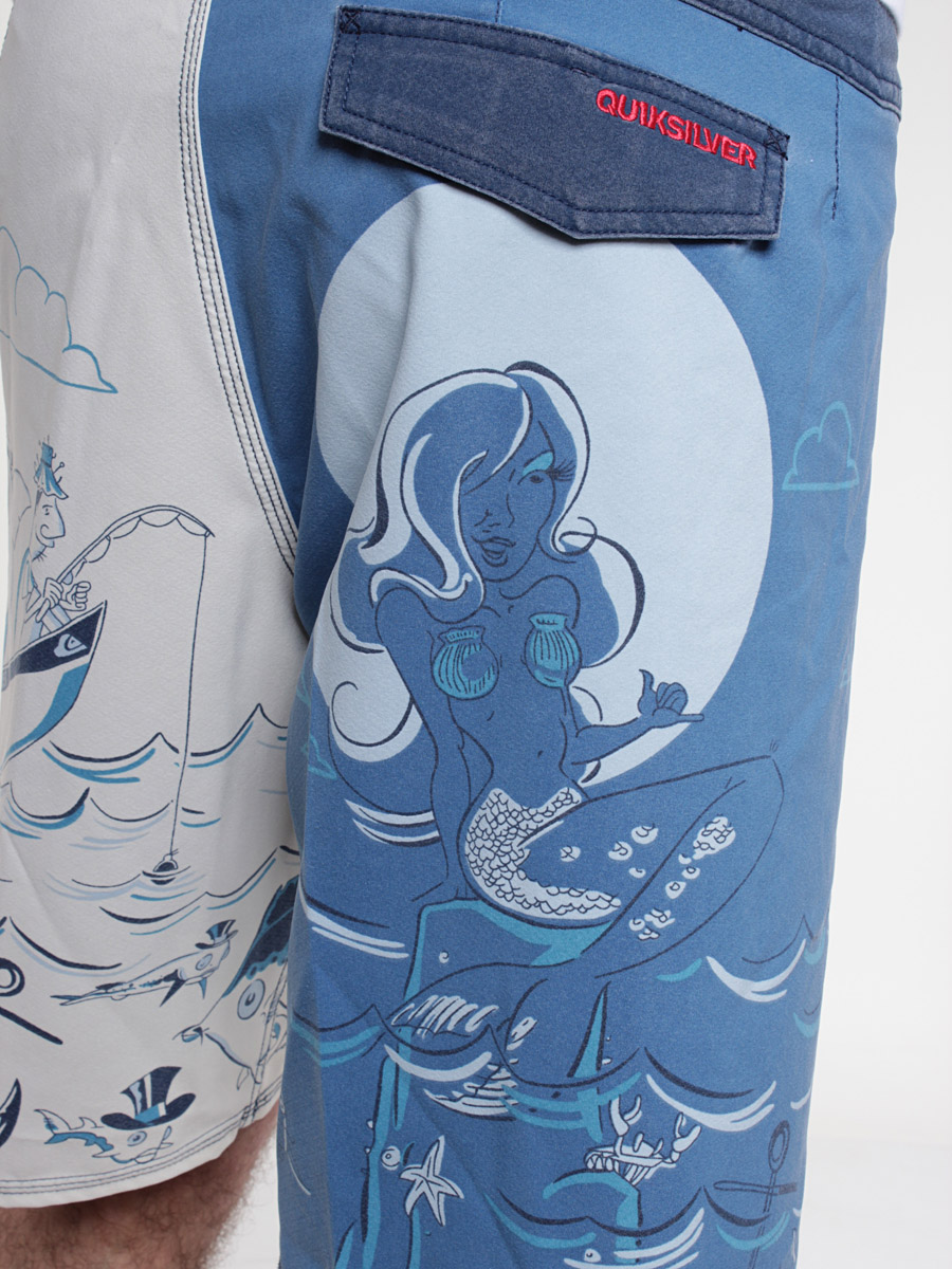 šortky Quiksilver  KMMBS494 (sky blue)