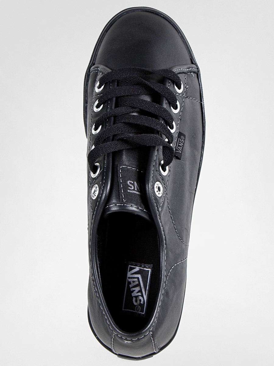Boty Vans  Ferris Lo Pro Leather Wmn (black/chrome)