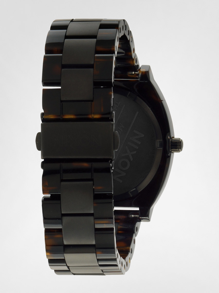 Hodinky Nixon  Time Teller Acetate (matt black/dark tortoise)