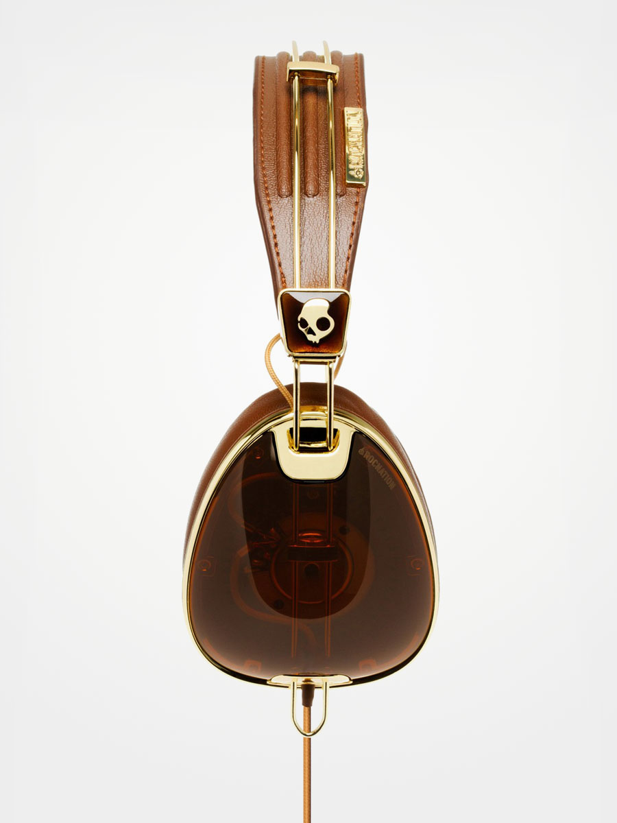 Sluchátka Skullcandy Aviator Roc Nation (brown/gold)