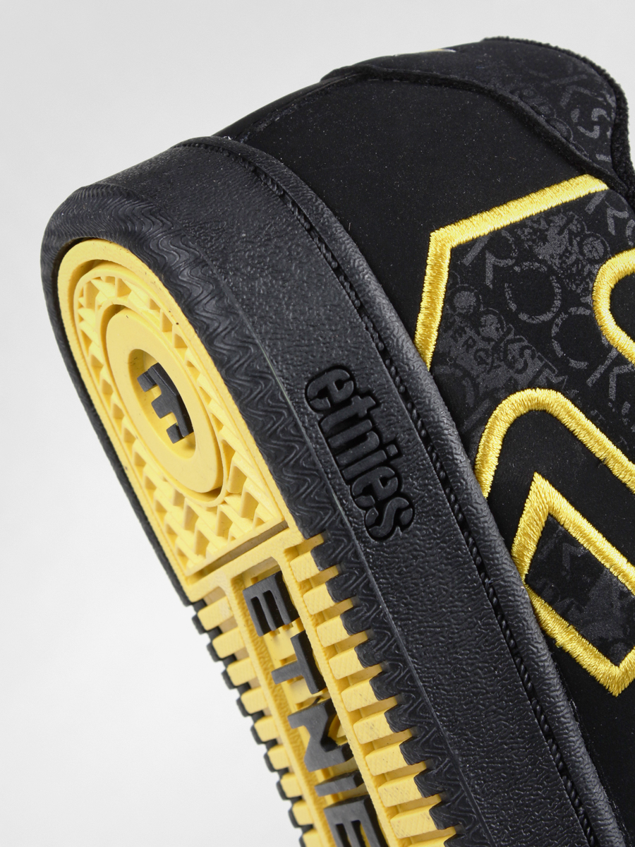 Dětské boty Etnies Kids Rockstar Fader (black/yellow/black)