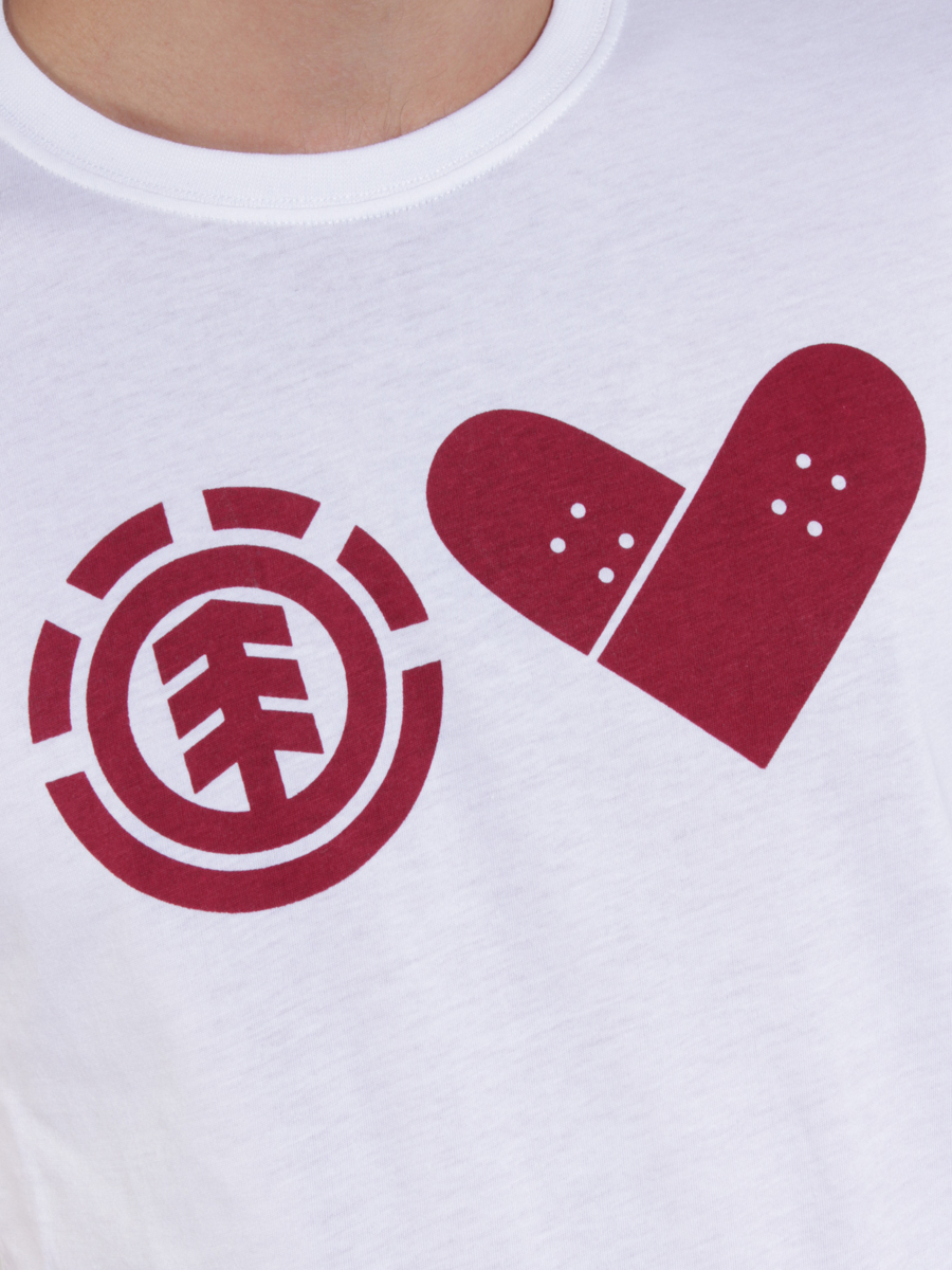 Tričko Element Skate With Heart (black)