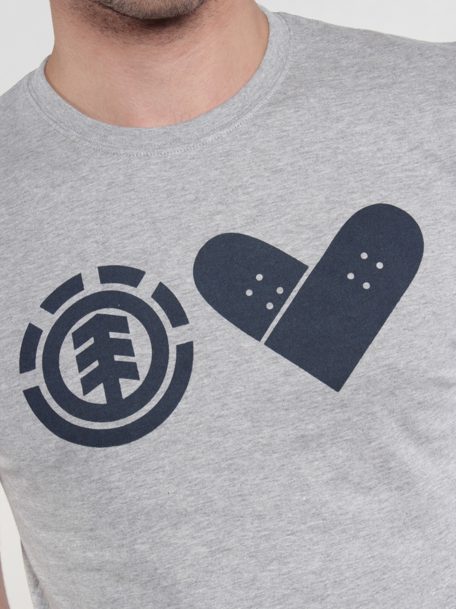 Tričko Element Skate With Heart (grey heather)