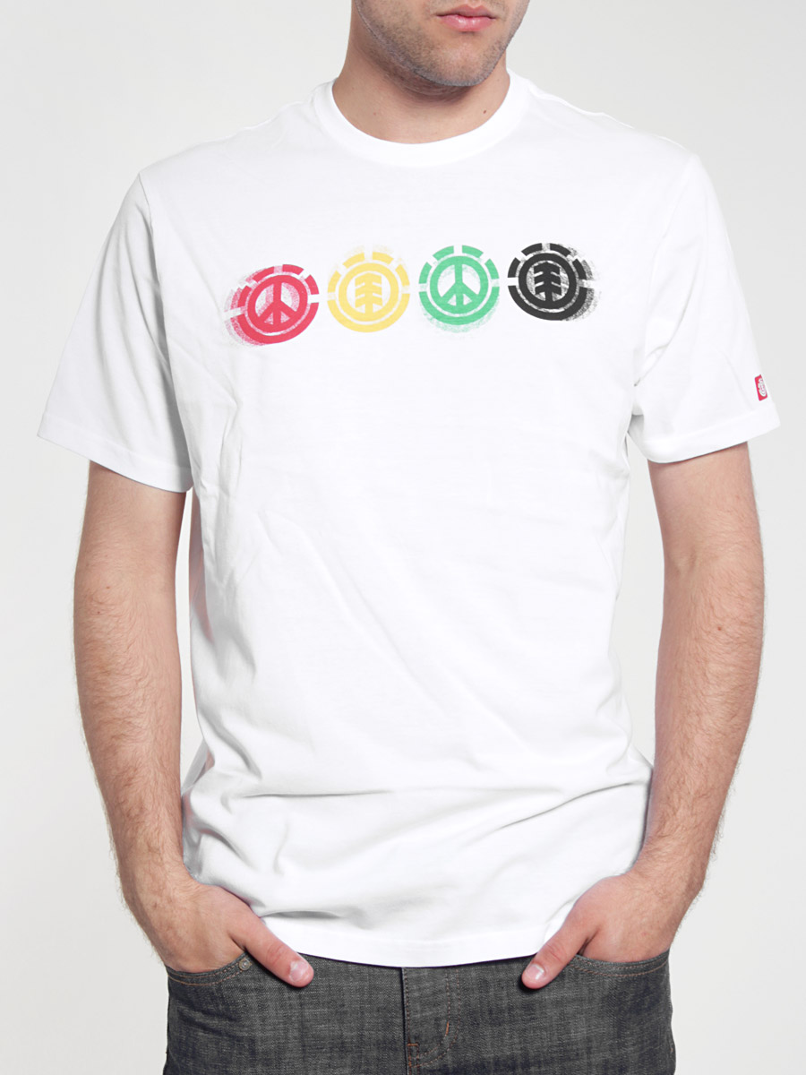 Tričko Element Gradient (white)