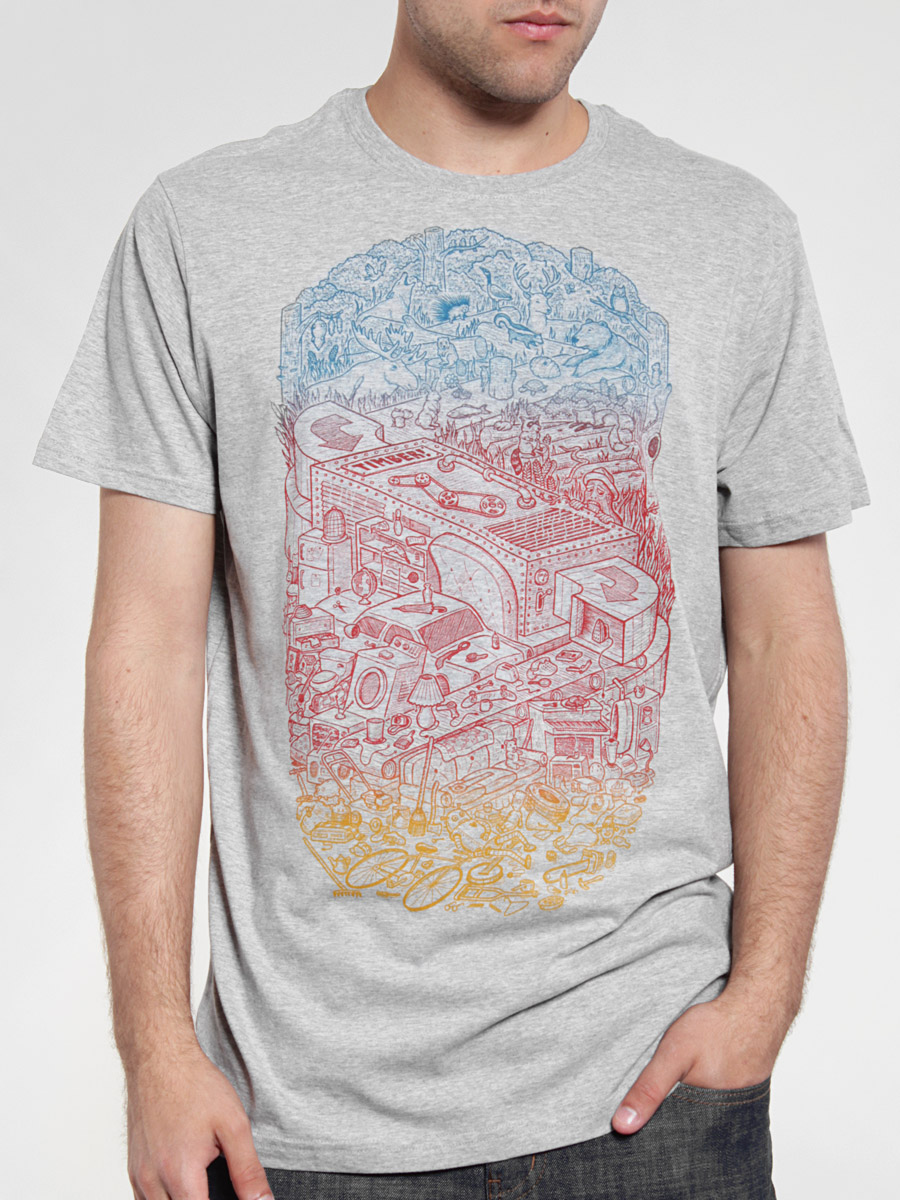 Tričko Element Crap Factory (grey heather)