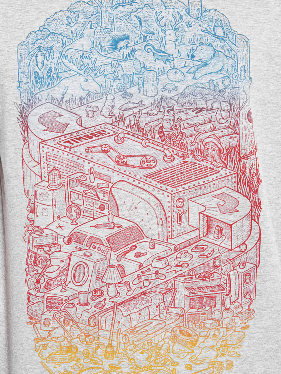 Tričko Element Crap Factory (grey heather)