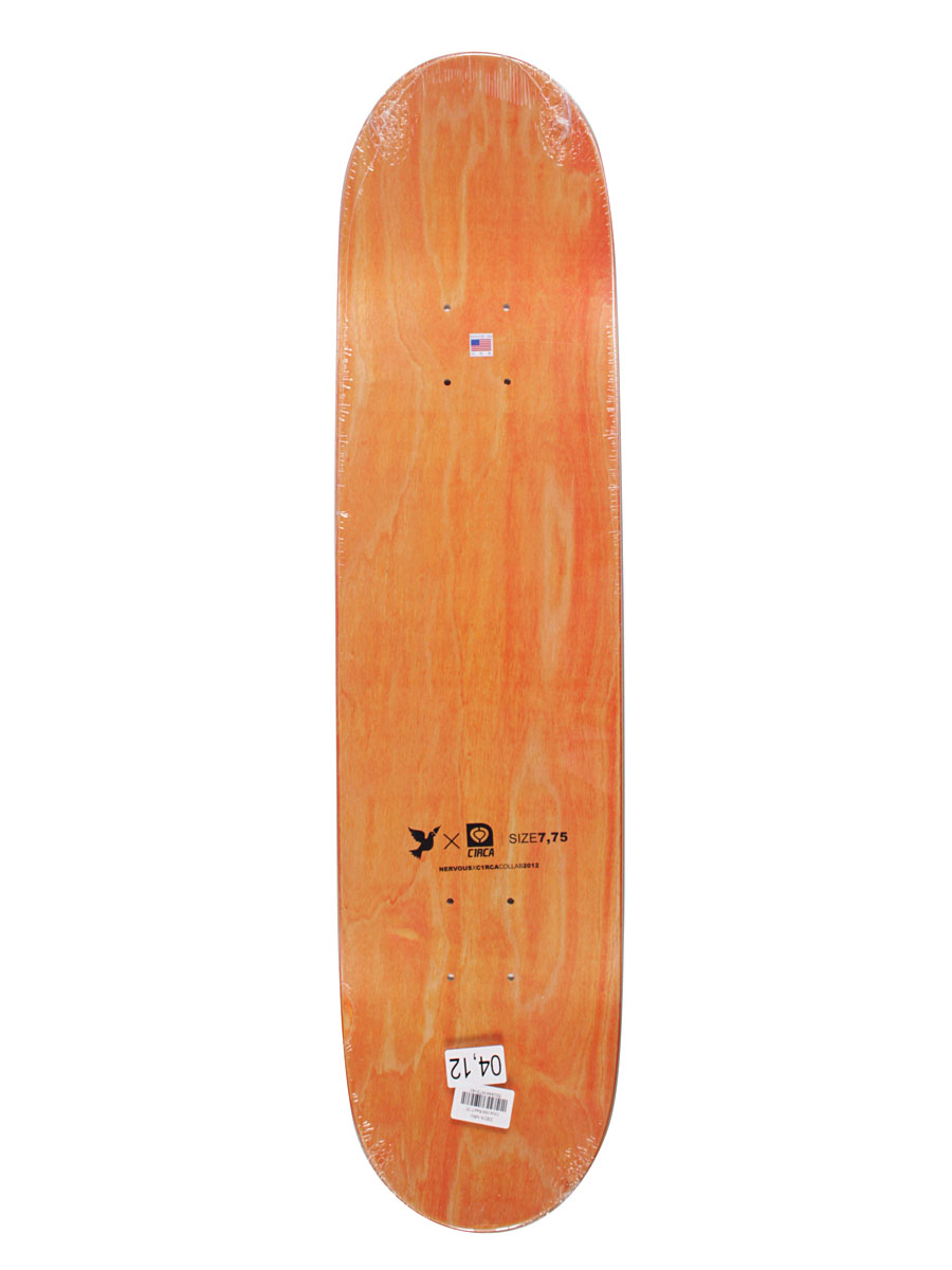Skateboardová deska Nervous Circa 7.75'' (wht/red)