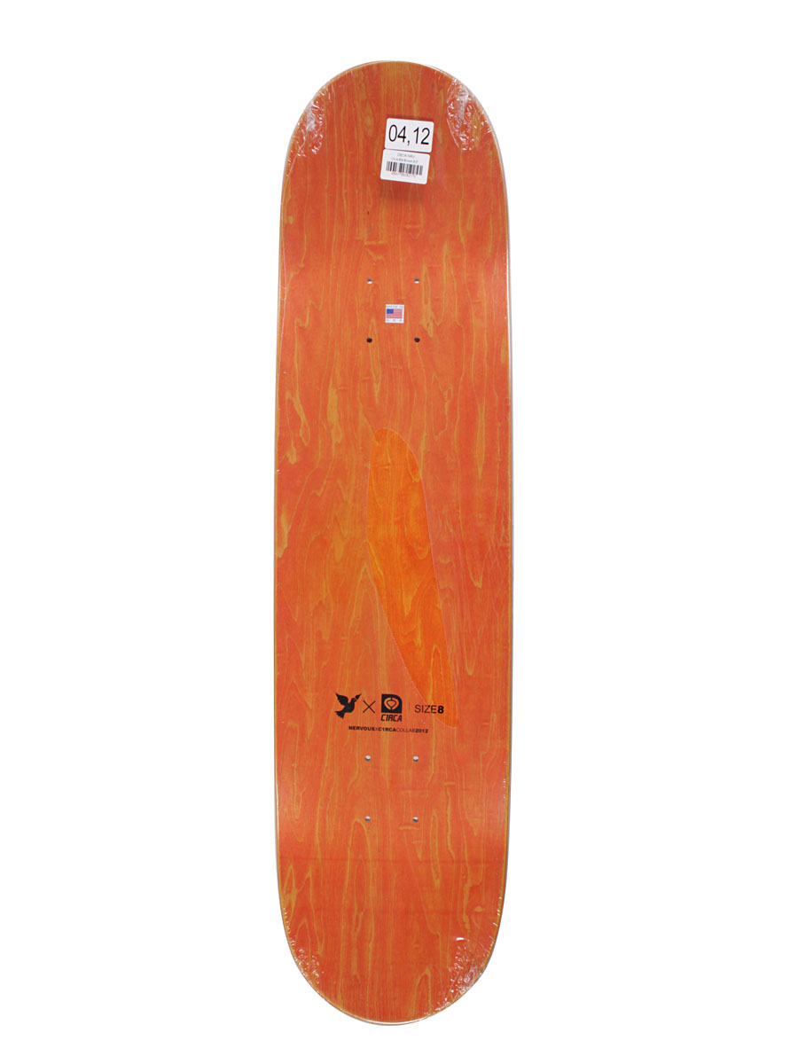 Skateboardová deska Nervous Circa 8.0'' (blk/brown)