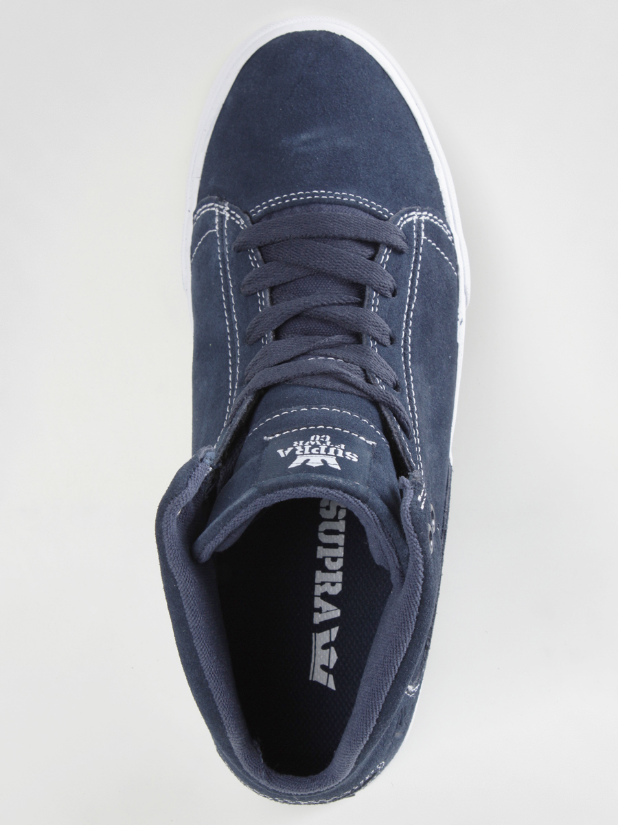 Boty Supra Society Mid (navy suede w/white) S46011