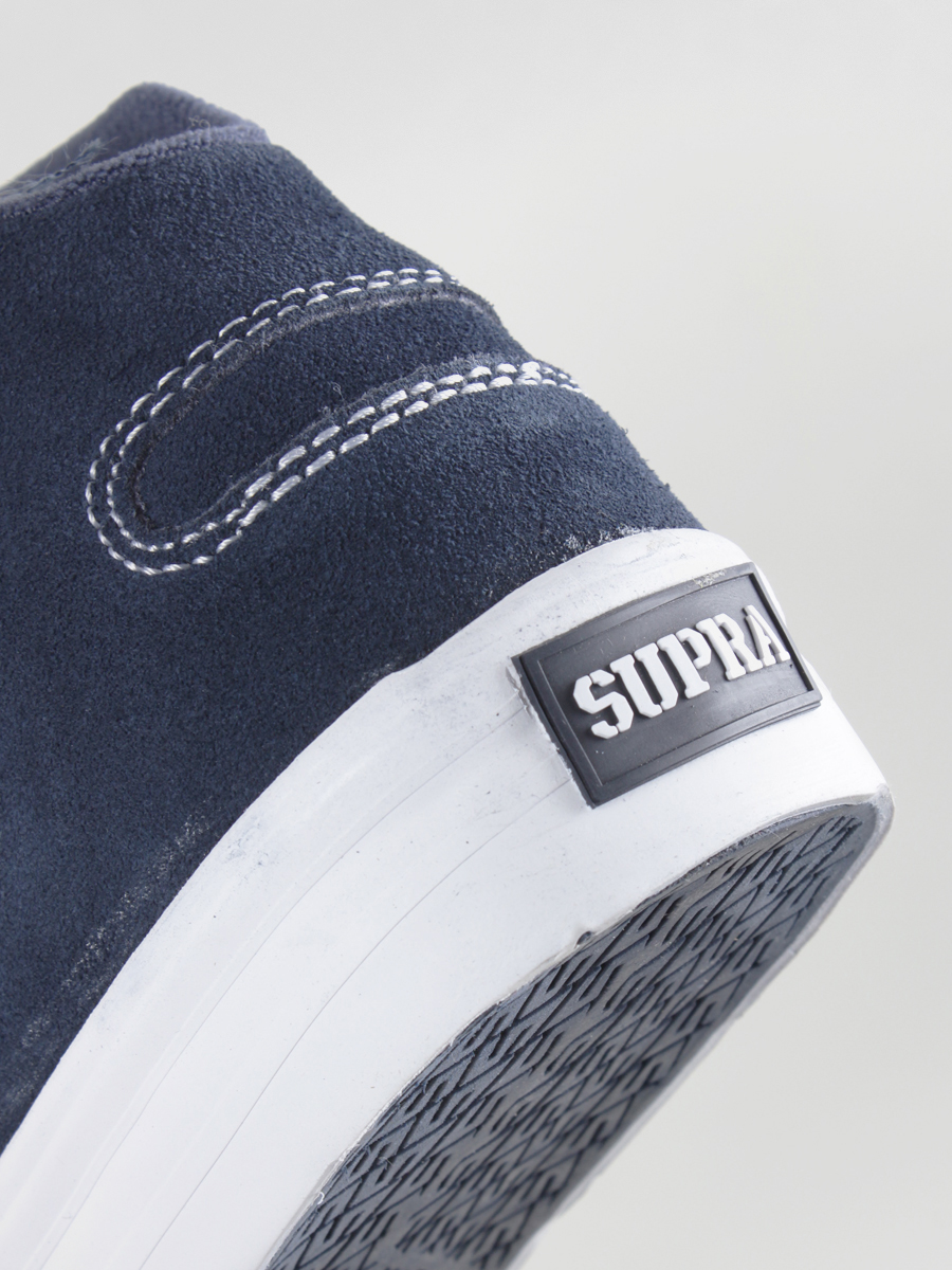 Boty Supra Society Mid (navy suede w/white) S46011