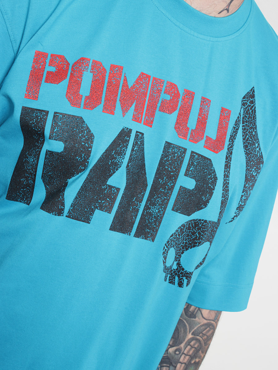Tričko StoProcent Pompuj Rap (cyan blue)