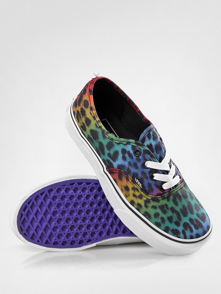 Boty Vans Authentic (leopard/black/rainbow)