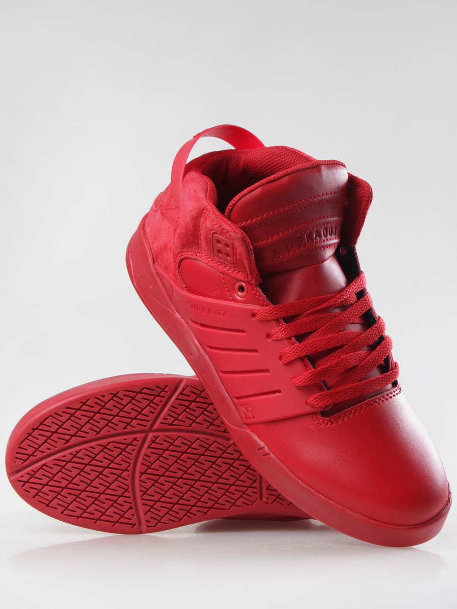 Boty supra suprano high red snake hotsell