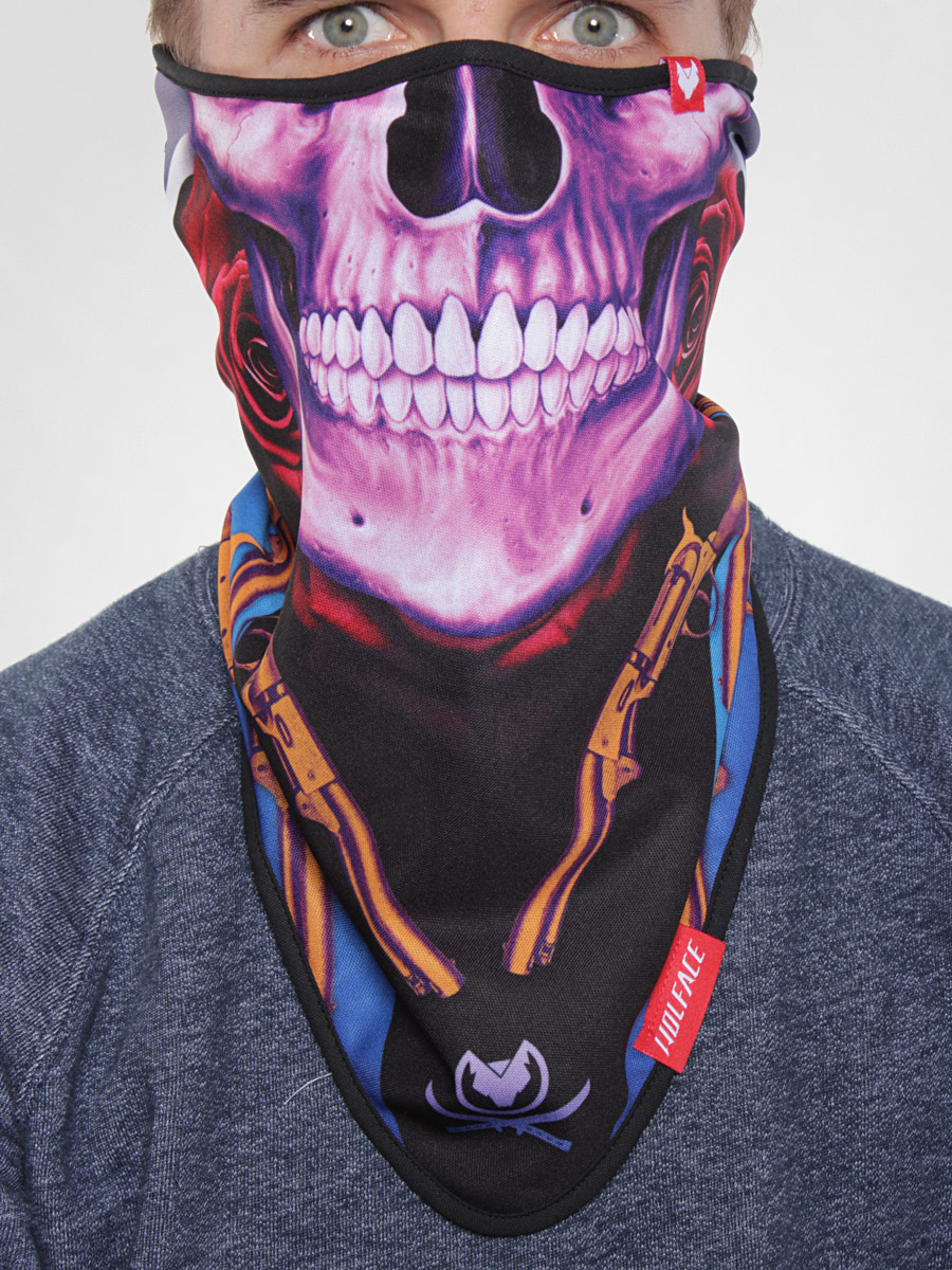 Šátek Wolface Skull&Guns 