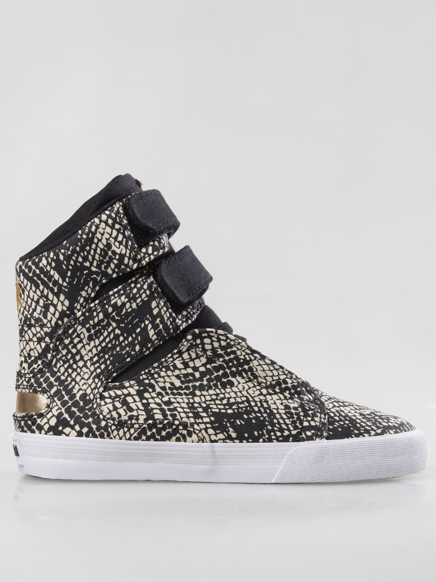 Boty Supra Society SW34004 Wmn (blk snake print/gold-white)