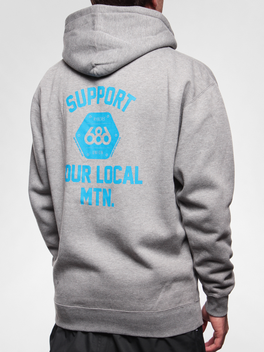 Mikina 686 Support Zip Hoody (gunmetal heather)