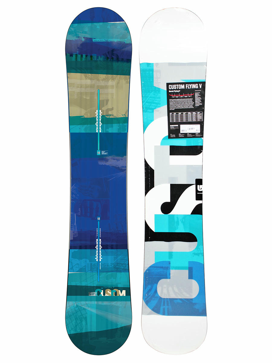 Snowboard Burton Custom Flying V wht gry tl 158