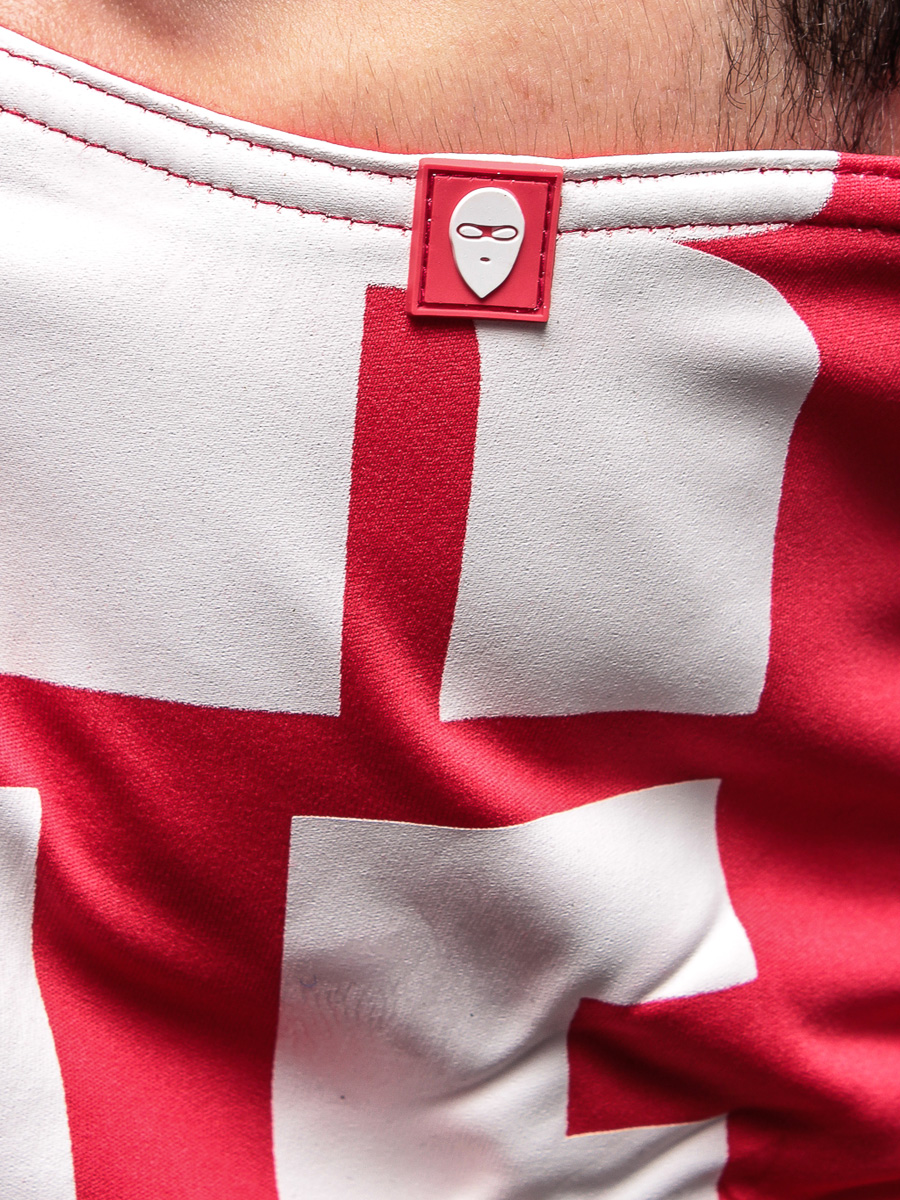 Bandana Airhole Logo Red AH13S106