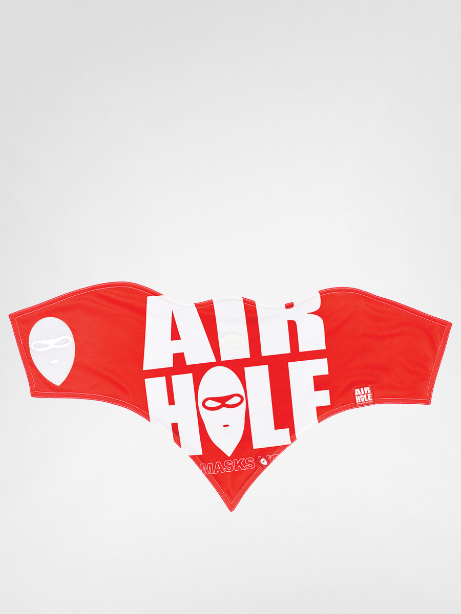 Bandana Airhole Logo Red AH13S106