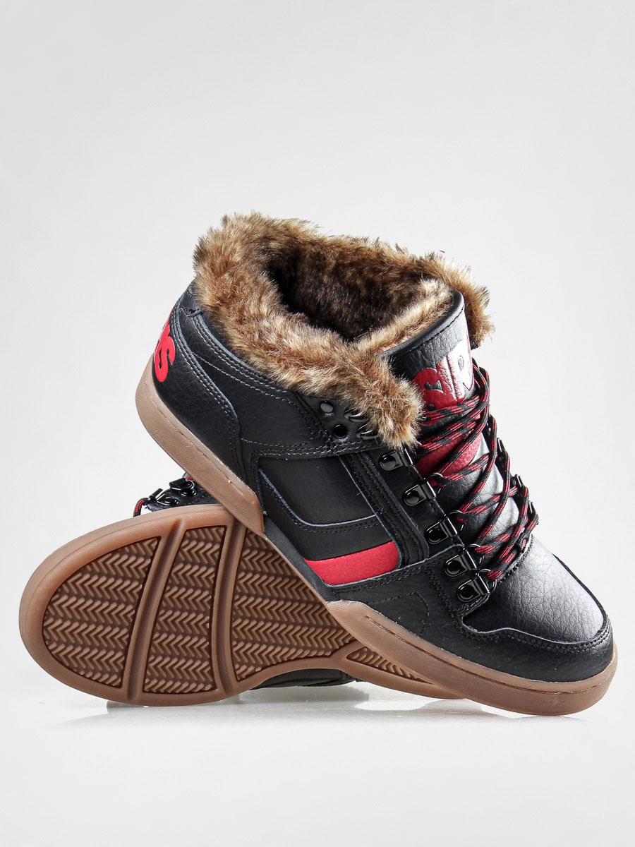 Boty Osiris NYC 83 MID SHR (black/red/gum)