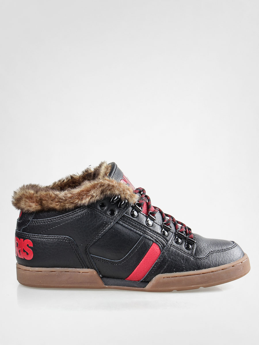 Boty Osiris NYC 83 MID SHR (black/red/gum)