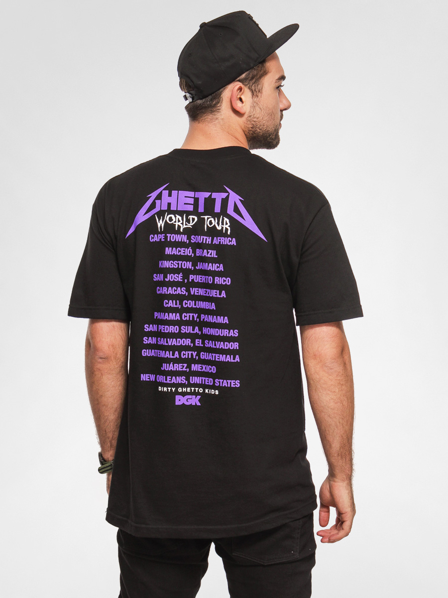 Tričko DGK Ghetto World Tour (black)