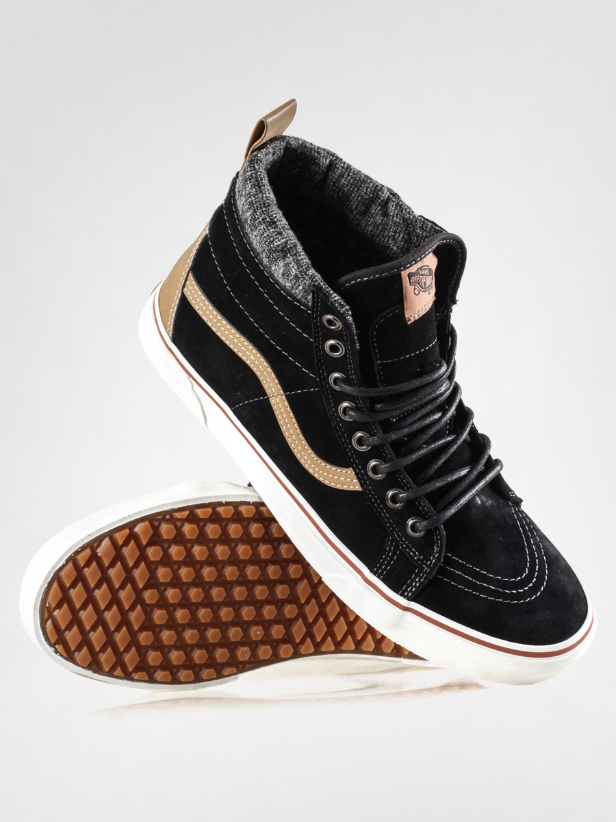 vans sk8 hi mte black tobacco brown