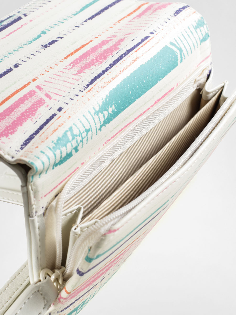 Peněženka Roxy My Long Eyes Wmn (off white/stripes)