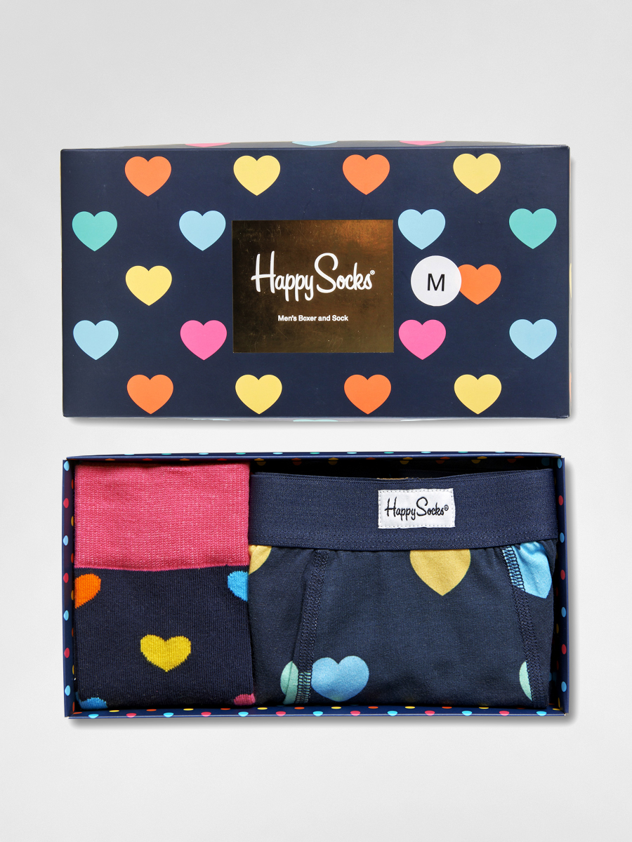 Ponožky a Trenýrky Happy Socks Valentine Box (navy)