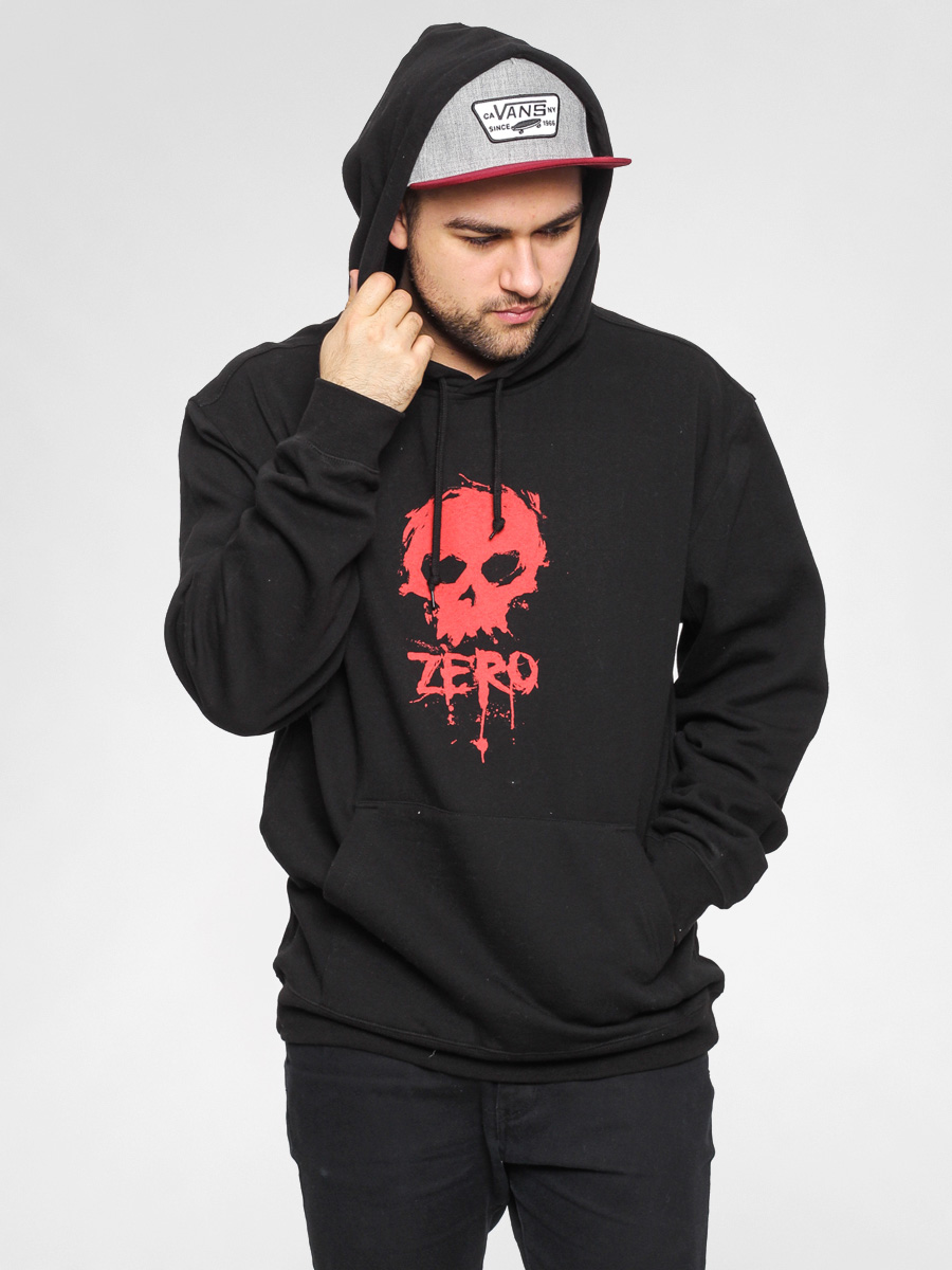 Mikina s kapucí Zero Blood Skull HD (black)