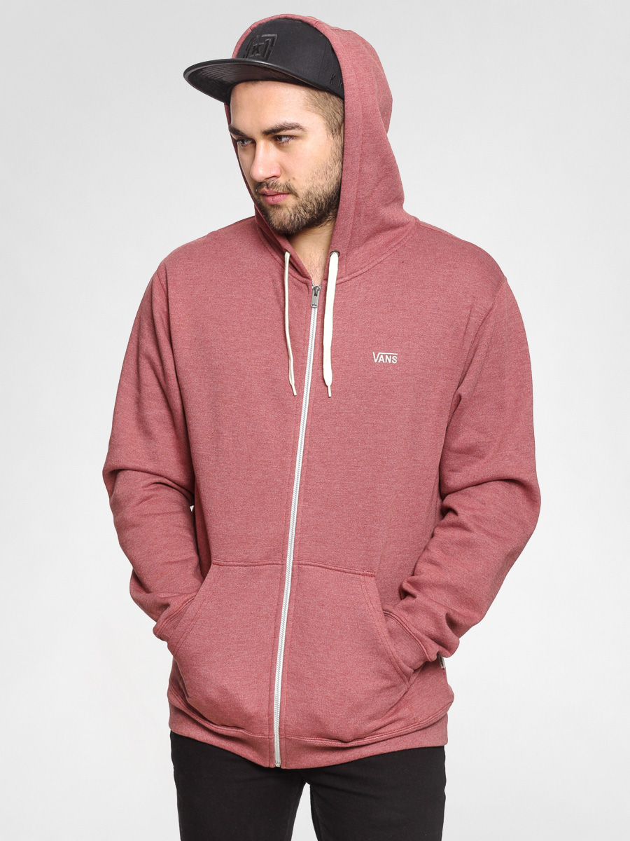 Mikina s kapucí Vans Core Basic ZHD (marsala heather)