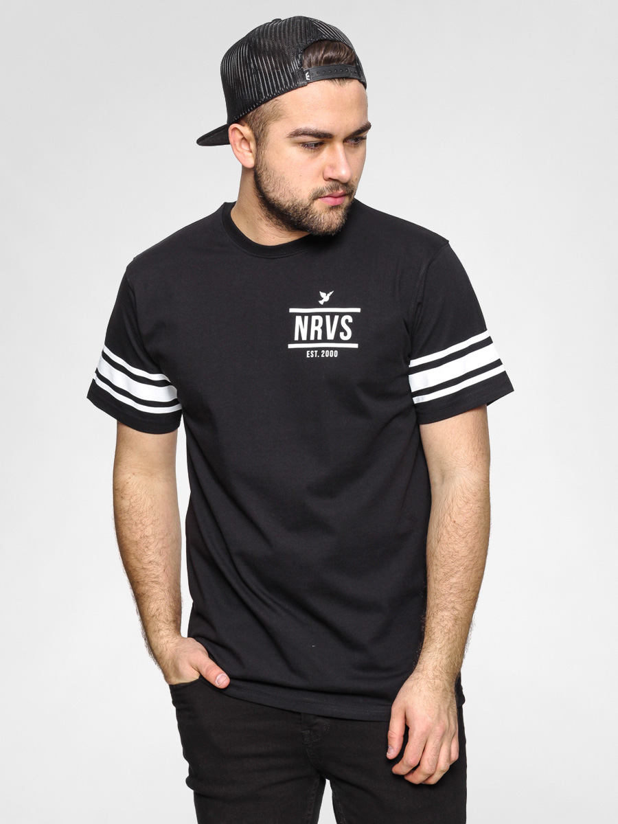 Tričko Nervous Stripe (black)