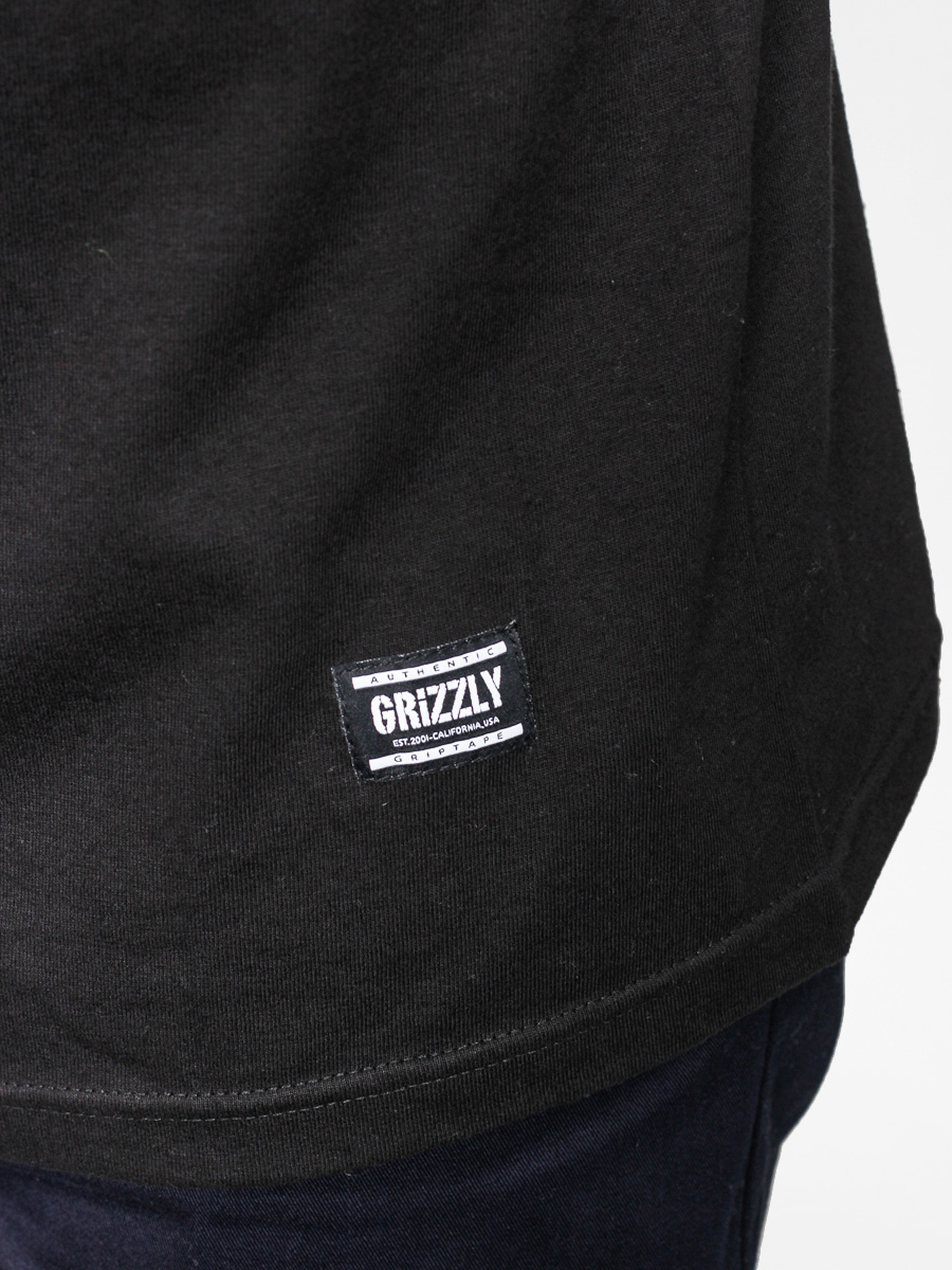 Tričko Diamond Grizzly Colored Bear Stamp (black)