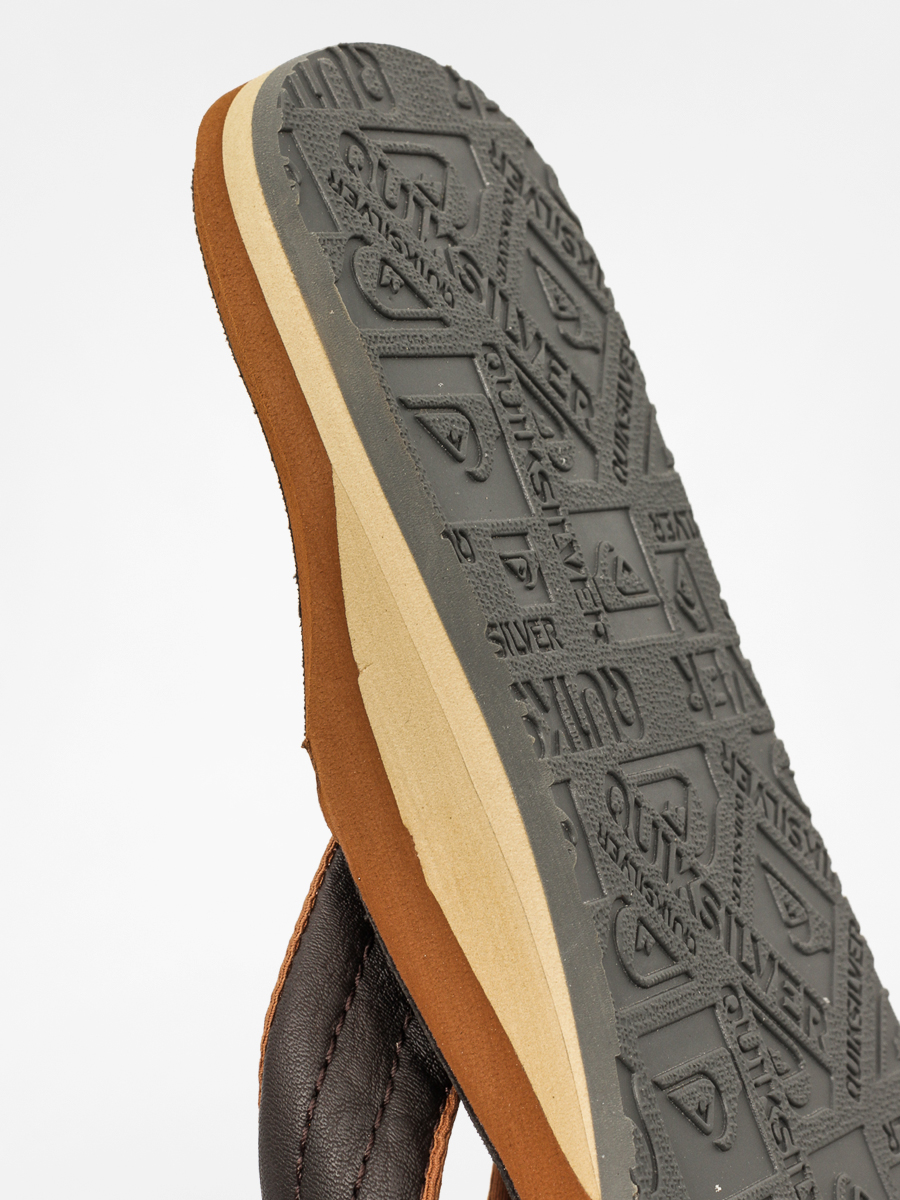 Plážovky Quiksilver Carver Nubuck (black/brown)