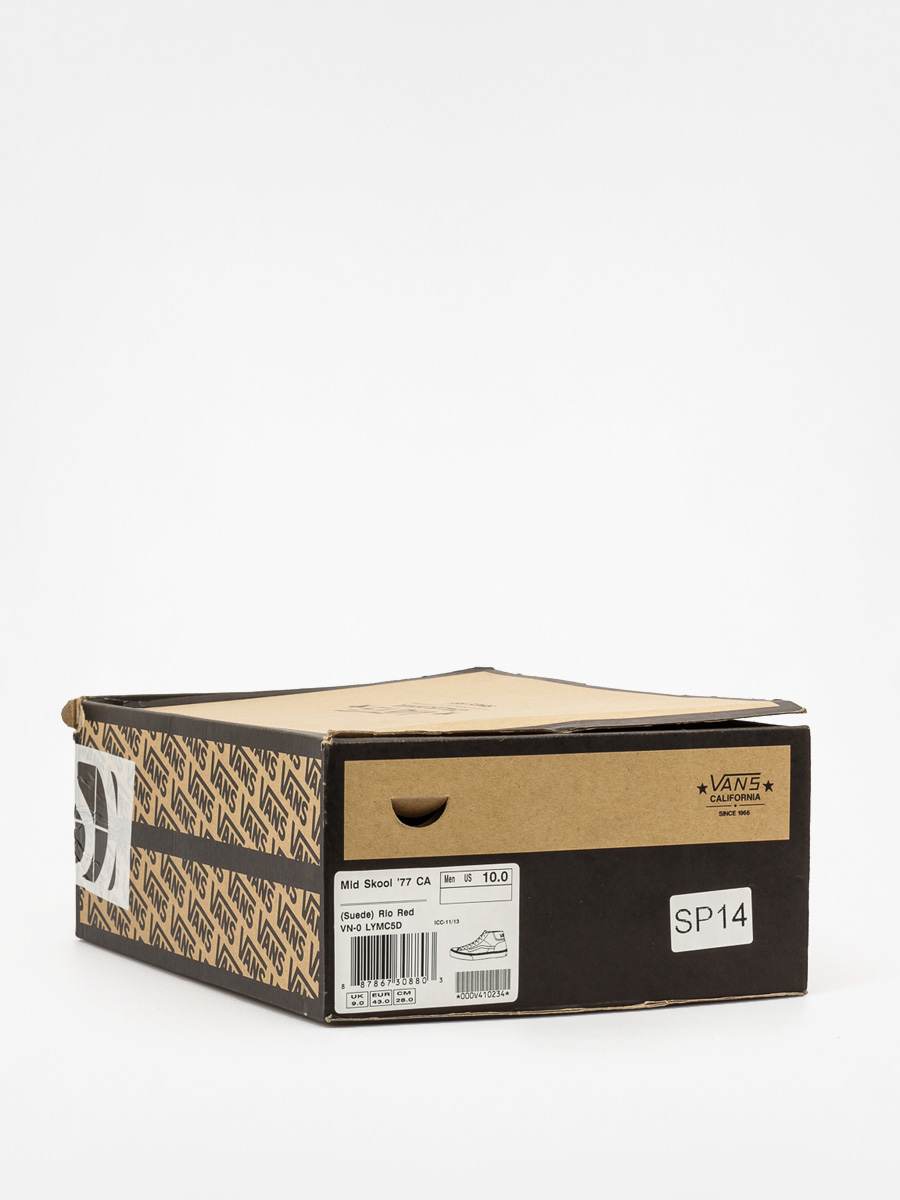 Boty Vans Mid Skool 77 CA (suede/rio red)