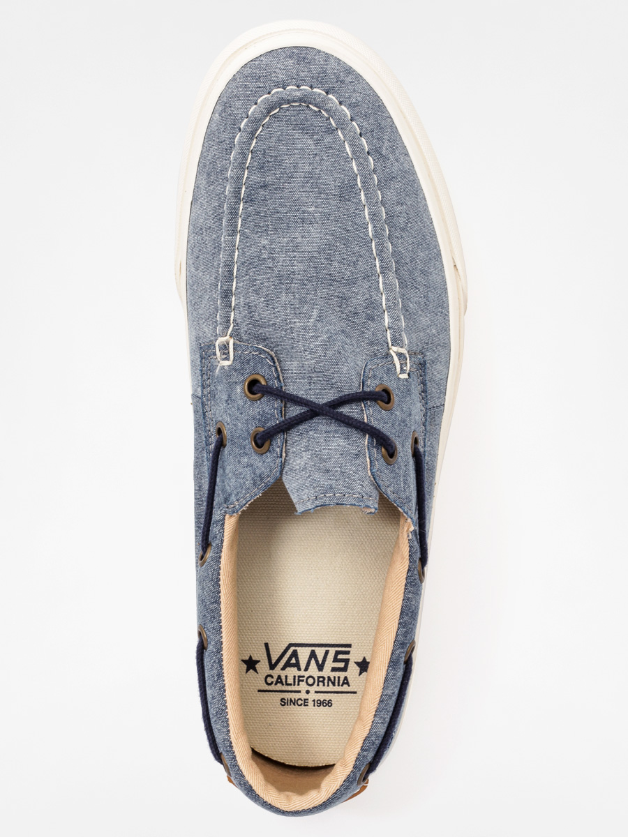 Boty Vans Zapato Del Barco CA (washed canvas/blue)