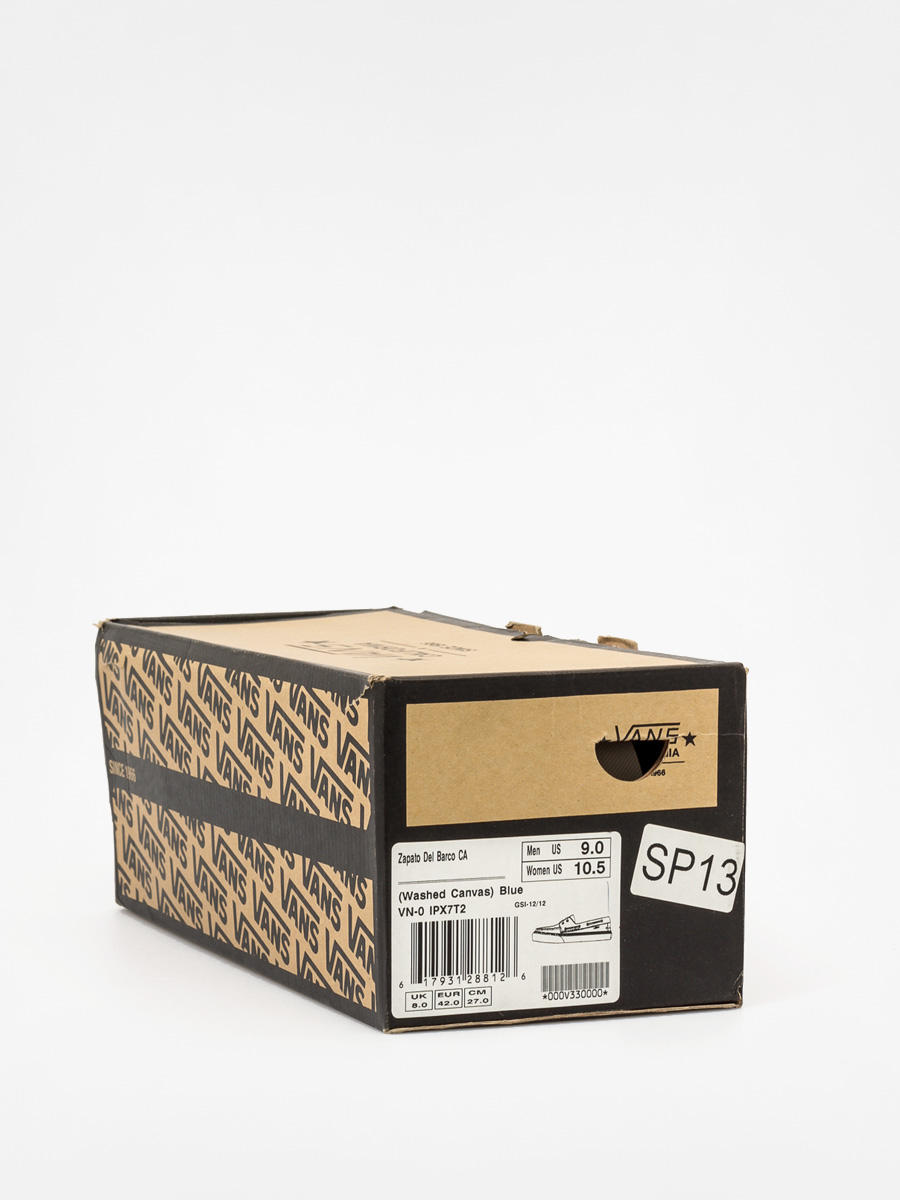 Boty Vans Zapato Del Barco CA (washed canvas/blue)