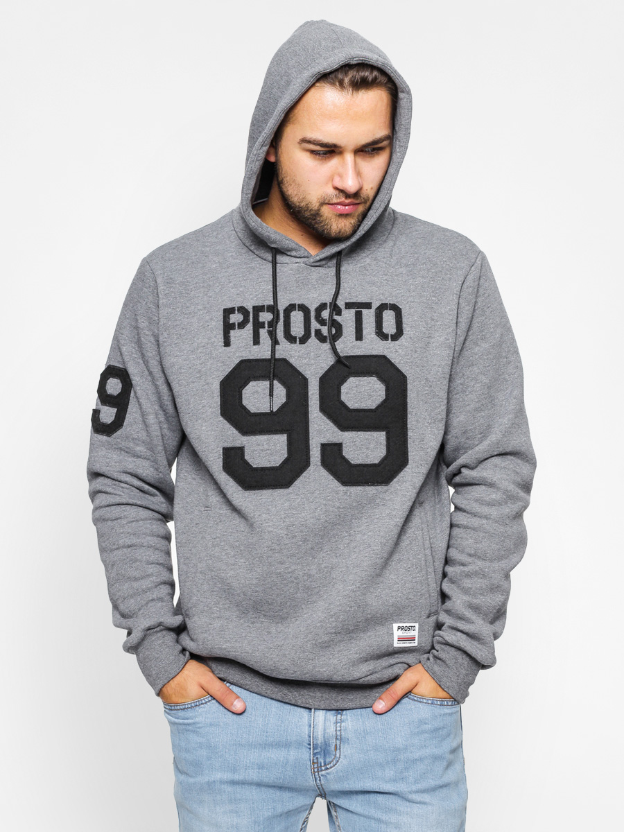 Mikina s kapucí Prosto Fatty HD (medium heather grey)